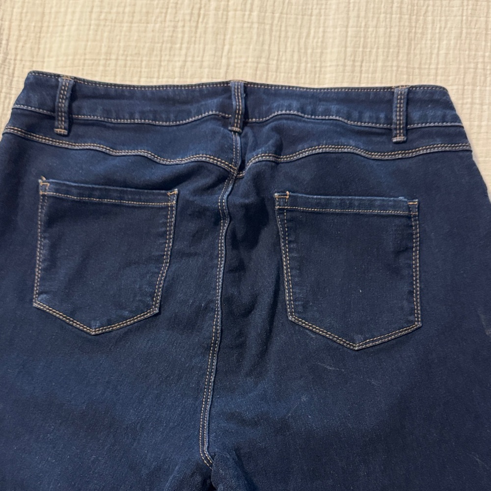 d. jeans Women's Dark Blue Straight Leg Jeans - Picture 5 of 5